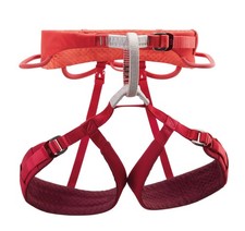PETZL Luna Women's Climbing Harness - Coral Red, X-Small