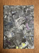 Original ACEO Midnight Whisper Mixed Medium Acrylic On Paper Signed Artist #1531