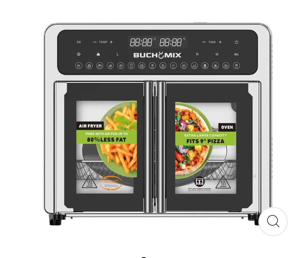 Buchymix Air Fryer And Oven 16 In 1 French Door 24litre Family Size.
Opens in a new window or tab