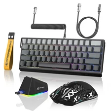 8K Gaming RGB Keyboard and Mouse Combo Hot Swap Magnetic Switch 22K DPI PAW3311