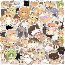 100 Pcs Kawaii Cat Stickers Pack for Kids Girls Boys Adults  Cute Cartoon PDF