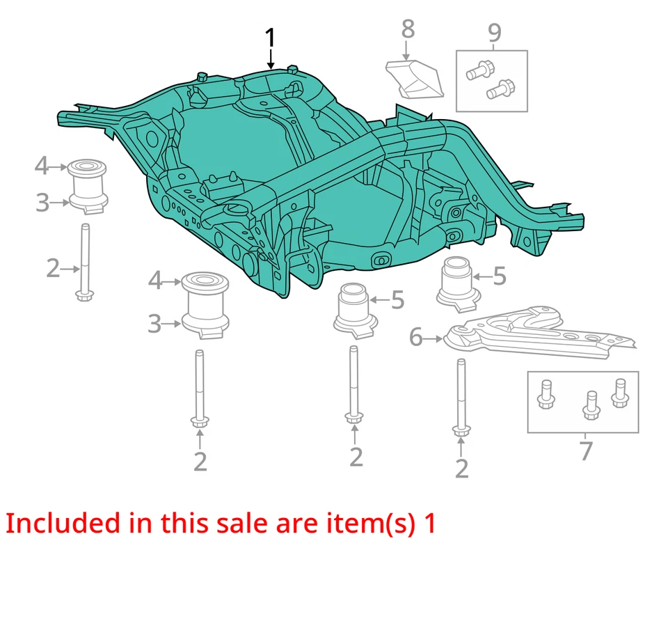 (LOCAL PICKUP ONLY) Crossmember/K-Frame Front 3.6L Fits 11-15 DURANGO 2989155 Foto 3 de 4