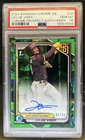 2024 Bowman Chrome Sapphire Leo De Vries Prospect Auto Green #/99 Padres PSA 10