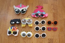 Set of Kids Play Sunglasses Minions Poppy Unicorn Batman Spiderman Sponge Bob