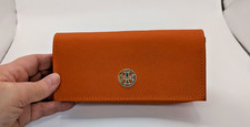 Tory Burch Large Orange Magnetic Sunglasses Eyeglasses Case