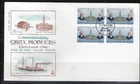 1¢ WONDER'S ~ ISLE OF MAN MANX PIONEERSTERMINAL TOWER TOPICAL BLK4 FDC 1975 ~F14