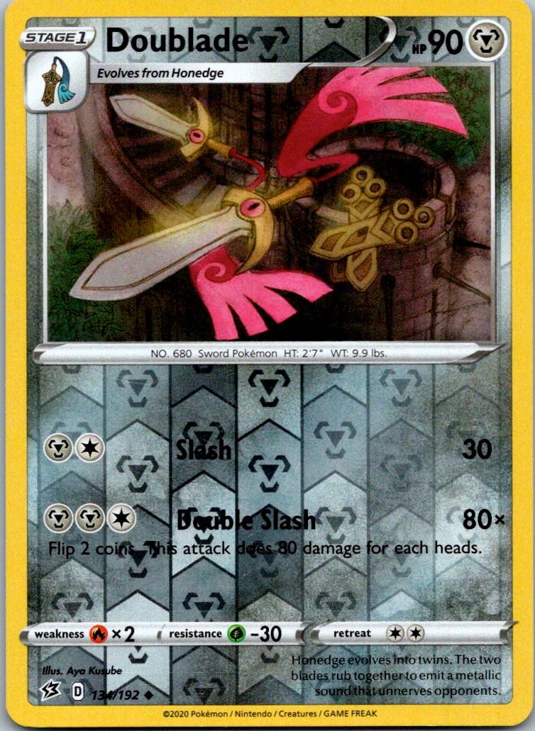 DOUBLADE REBEL CLASH 134/192 REVERSE HOLO