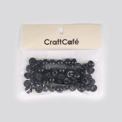 Black Shank Buttons 10mm (Pack of 70)