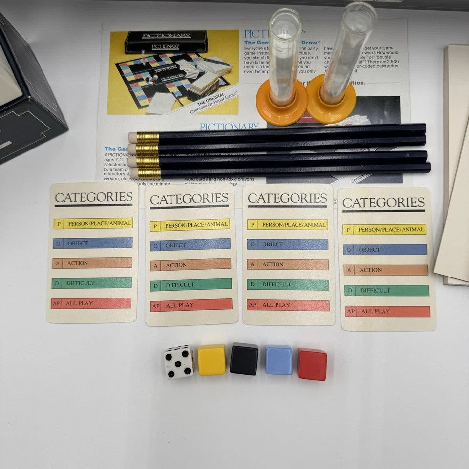 Vintage 1985 Pictionary First Edition The Game of Quick Draw Collectible Gift - Image 2 of 4