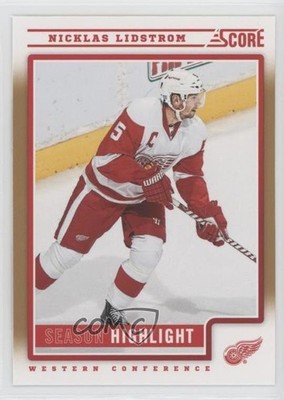 2012-13 Score Gold Rush Nicklas Lidstrom #33 HOF 0d7y