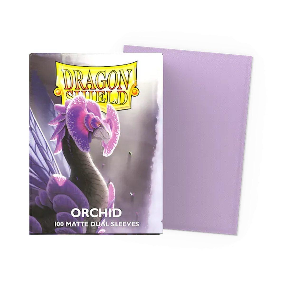Dragon Shield Matte Dual 100 Sleeves - Protective Pouches Orchid Magic Pokemon