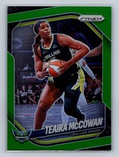 2025 Panini Prizm WNBA #48 Teaira McCowan Green Prizms