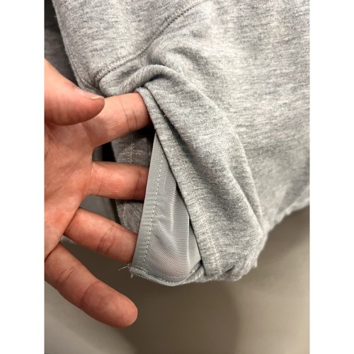 Athleta Girl Bounce Gray Sweatshirt Top Size S Pocket Workout Comfy Casual - Picture 12 of 16