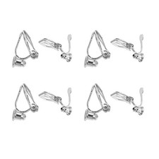 8pcs Clip-on Earring Base Safe Non-Pierced Ear Clips Earring DIY Material