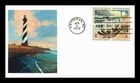 DR JIM STAMPS US COVER CAPE HATTERAS NATIONAL PARKS CENTENNIAL FDC SETENANT