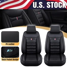 For Audi TT Quattro Car Front 2-Seat Seat Covers Protector PU Leather Cushion US