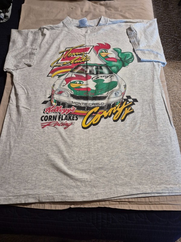 Terry LaBonte Kelloggs Corn Flakes T-shirt 2 sided