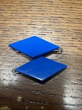 VTG Goody USA Blue Diamond Hair Barrettes With Teeth Pair