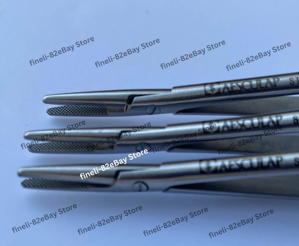 Aesculap Castroviejo Needle Holder FM388R TC Straight 7" Lot of 3x - Image 2 of 4