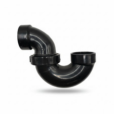 Trampa P ABS DWV con trampa de plomería de ventilación de residuos de drenaje de unión - disponible en 1-1/2", 2"