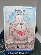 Zombie 1/1 White Creature - Pokemon Greavard - Custom MTG Token