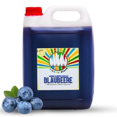 (5,19 EUR/l) Rainbow Slush Sirup AZO FREI | Geschmack Blaubeere | Konzentrat