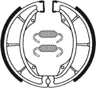 TECNIUM Brake shoes BA183