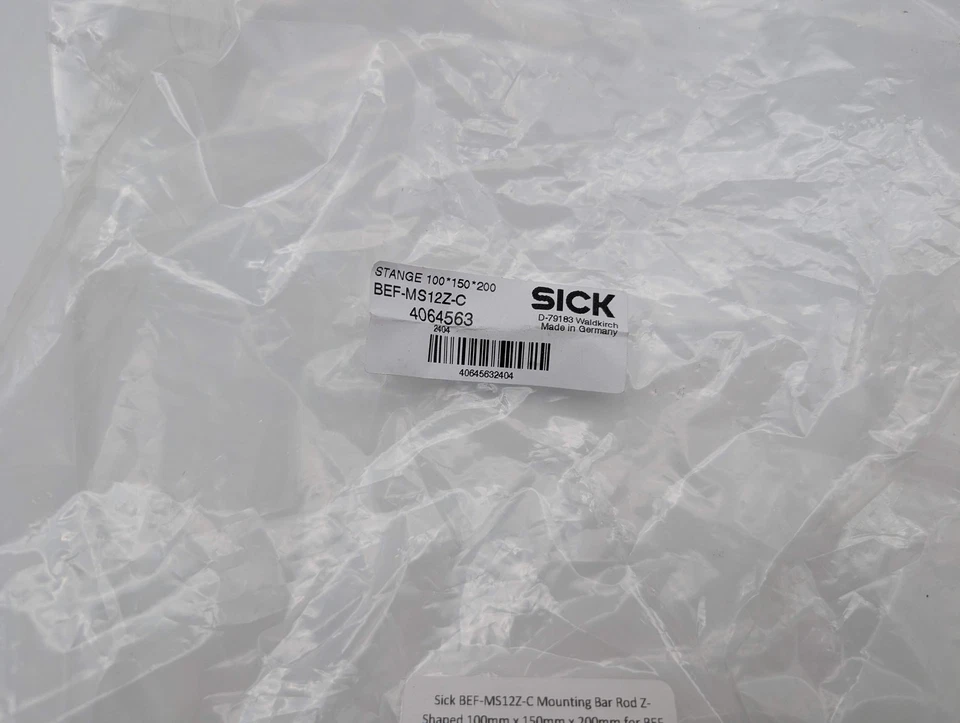 Barra de montaje Sick BEF-MS12Z-C en forma de Z 100 mm x 150 mm x 200 mm para serie BEF Foto 4 de 4