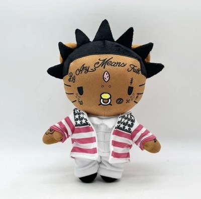 Hello Kitty As LIL UZI VERT Plush Doll Soft Stuffed Figure Anime Plush Toy 26cm