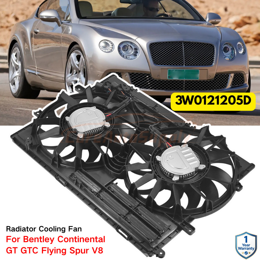 Bentley Continental GT 2012-2020 Cooling fan motor P/N 3W0121205D