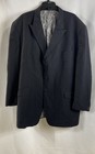 Sergio Valentino Men's Black Pinstripe Super 150s Wool Blazer Jacket Sz 50L — photo 1