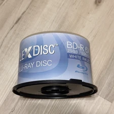 PlexDisc 25GB Glossy Water-Resis White Inkjet Printable BD-R 633-C13 Fast Ship