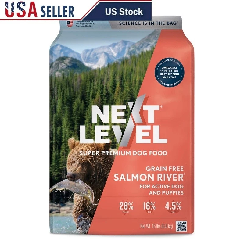 Grain Free Salmon Dog Food All Life Stages Omega Fatty Acids Healthy Skin Kibble