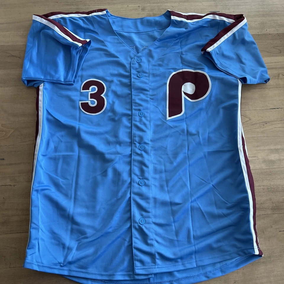 Bryce Harper Signed Philadelphia Phillies Autographed Baseball Jersey w/COA - Image 4 of 4