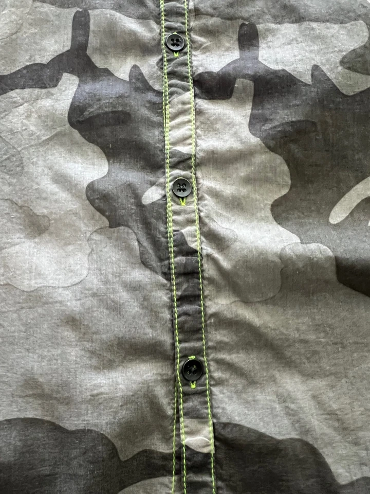 Camisa de hombre manga larga con botones XL camuflaje verde militar claro a oscuro Foto 3 de 4