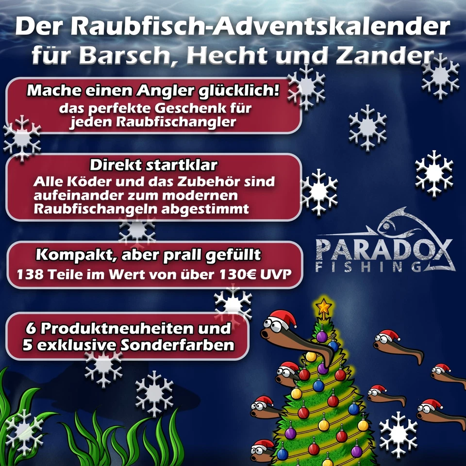Paradox Fishing Raubfisch Angel Adventskalender 2025 - Bild 2 von 4