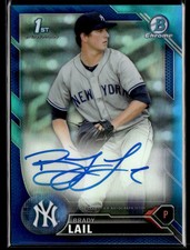 2016 Bowman Chrome Blue Refractor Brady Lail Auto 133/150
