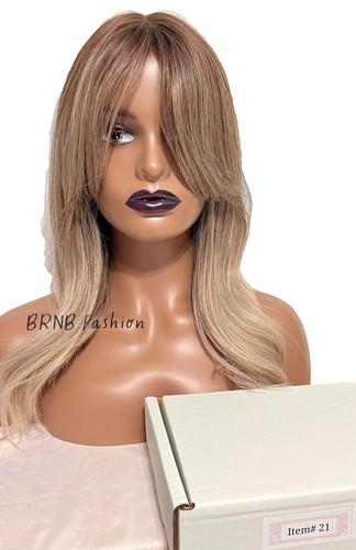 FUHSI 13x6 Lace Front Synthetic Wig, Long Wavy, Off White Blonde, 20”, 200% Amazon.com : NBRUW 30 Inch 613 13x6 Lace Front Wig Human  main image 4