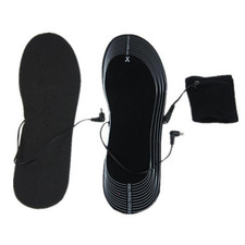 Battery Powered Heated Shoe Insoles Thermal Electric Foot Toe Warmers Boot Shoes
