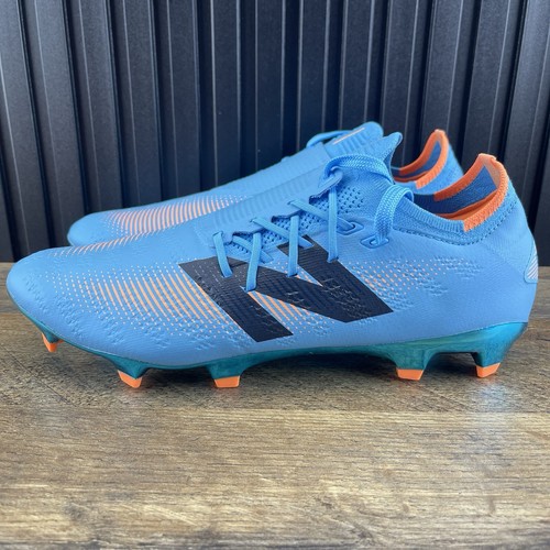 New Balance Furon Pro V7+ FG Size 11.5 Mens Blue Orange Soccer Cleats - Picture 4 of 14
