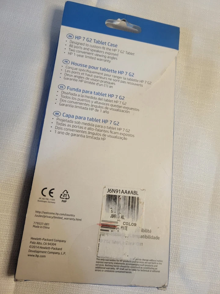 Funda Tablet HP G2 7 Blanca  Foto 2 de 4