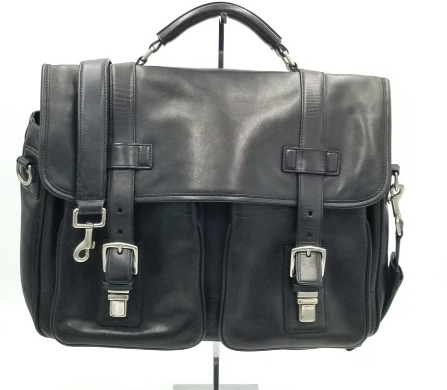 Coach LARGE Vintage Taylor DO43 5241 Black Leather Briefcase