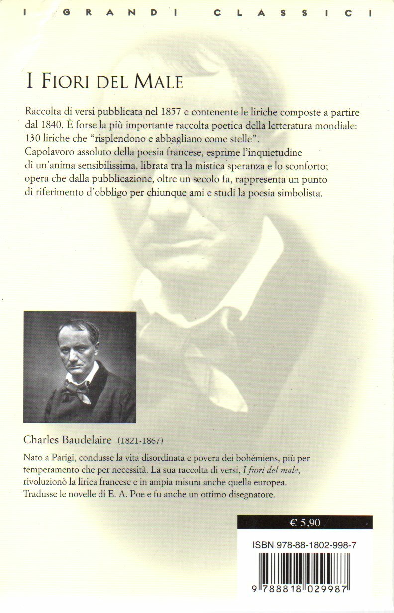 I FIORI DEL MALE - CHARLES BAUDELAIRE - CLASSICI - LETTERATURA - RUSCONI foto 2
