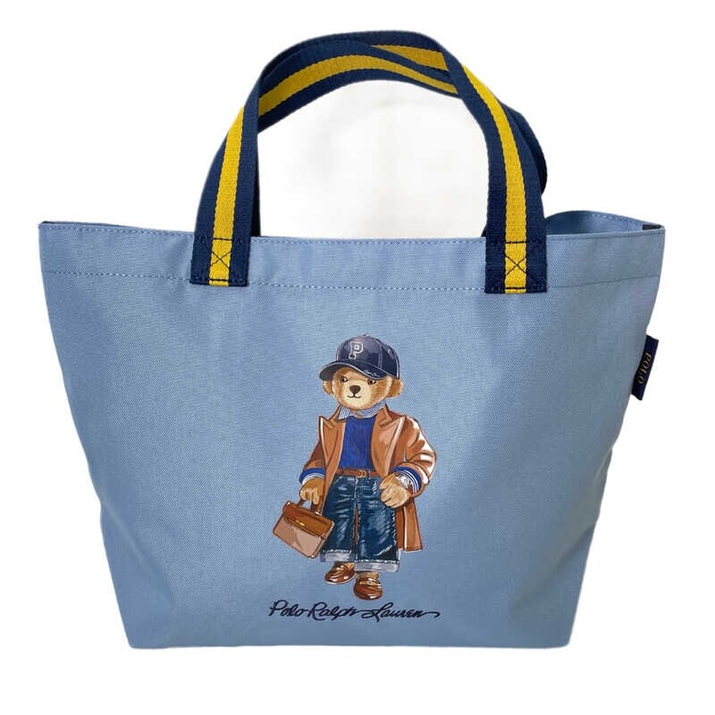 【POLO RALPH LAUREN】Tote Bag Polo Ralph Lauren Polo Bear Reusable Shopping Tote bag with