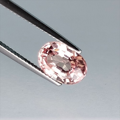 4.30 carats DAZZLING PALE PEACH PINK SAPPHIRE OVAL LOOSE GEMSTONE ovale saphir - Picture 1 of 2