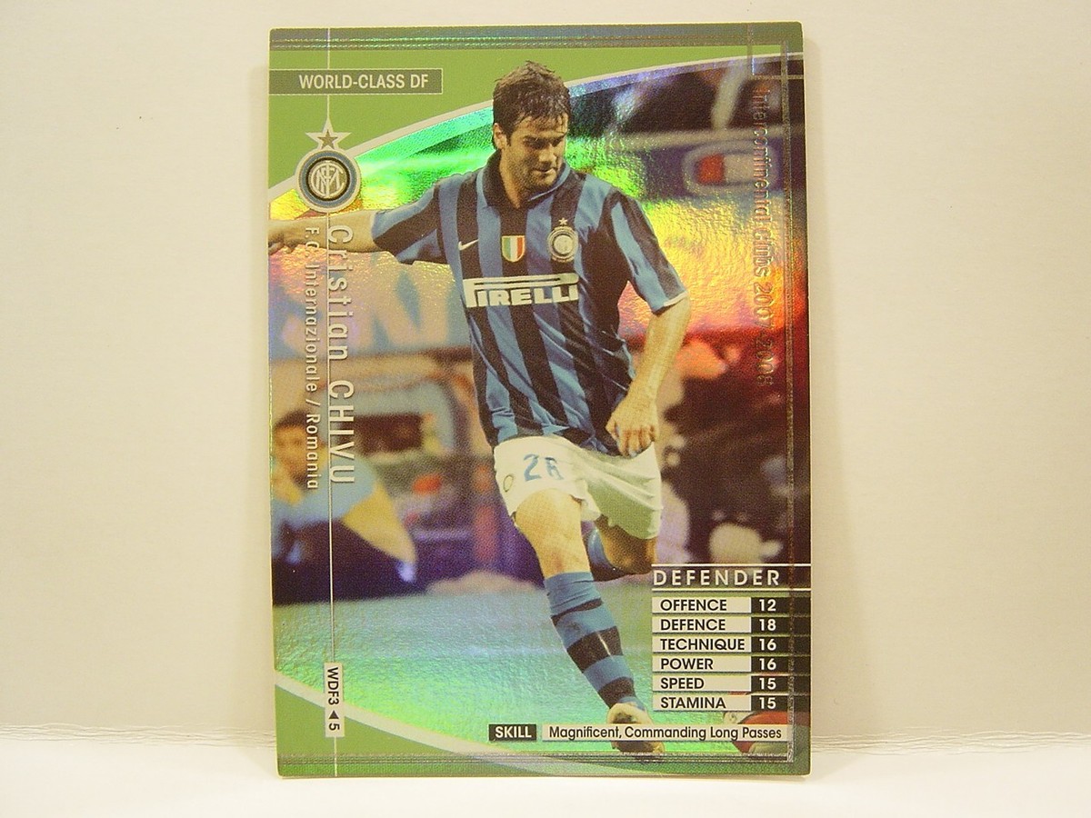 wccfカード Panini WCCF 2007-08 WDF Cristian Chivu 1980 Romania No.26 FC Inter