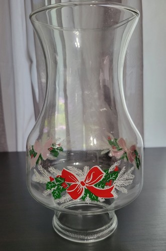 Vintage ftda 1985 Chimney 3" with red bow and Holly berries Christmas Accents - Picture 8 of 9