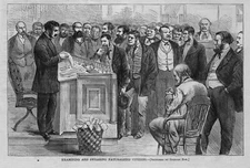 JUDGE CROSS QUESTIONING EXAMINING AND SWEARING NATURALIZED CITIZENS 1868 JUDGE