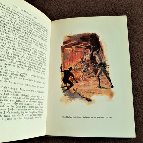 1903 Farbtafeln: Cooper, Der Pfadfinder am Binnensee, Stroefer 1253 - Bild 5 von 10