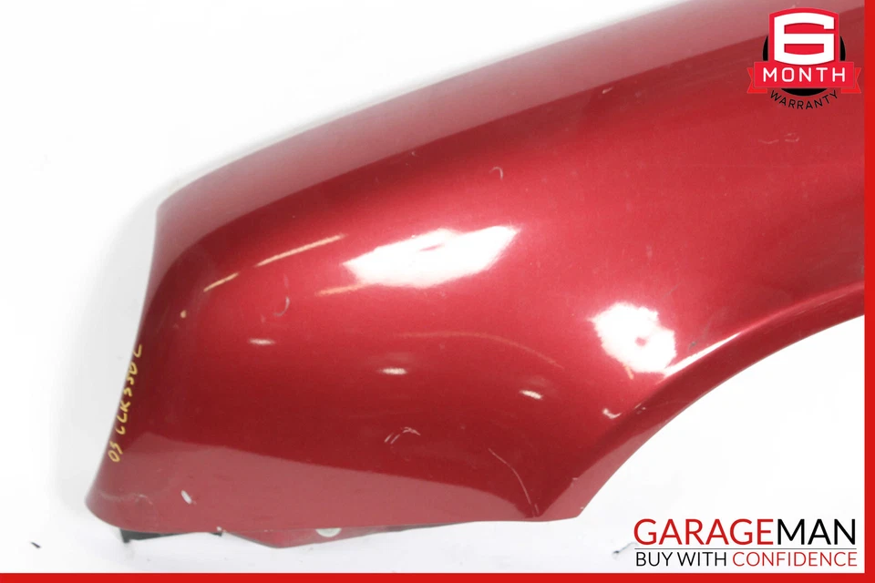 03-09 Mercedes W209 CLK500 CLK350 para-lama dianteiro esquerdo asa lateral do motorista vermelho - Imagem 2 de 4